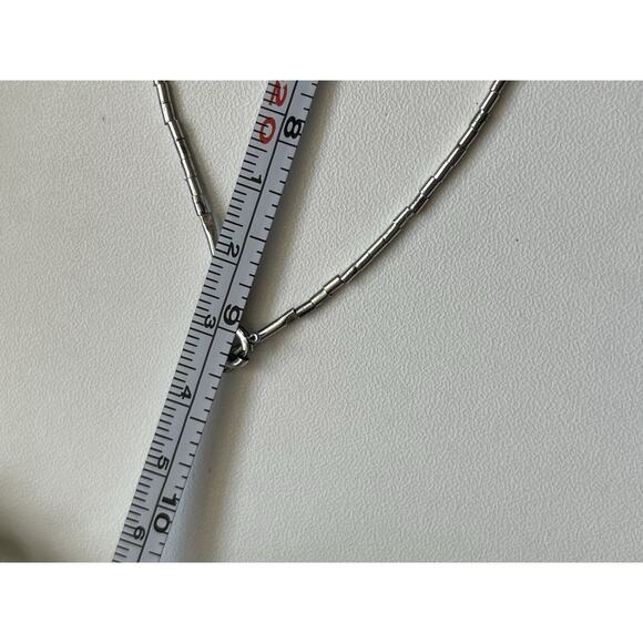 STERLING SILVER FRESHWATER PEARL NECKLACE 18" LIQUID SILVER 925 - Picture 10 of 10